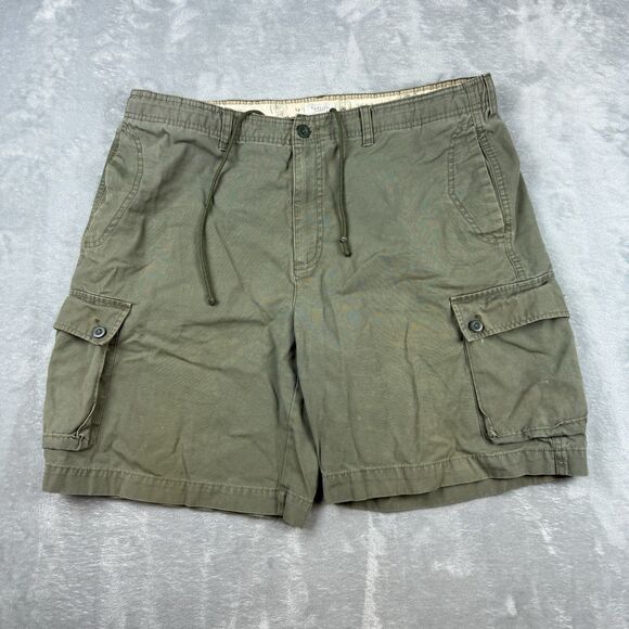 Van Heusen Other - Van Heusen Olive Green Cargo Shorts Men’s Size 38 Military Utility Cotton